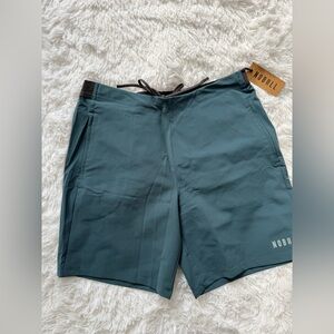 NOBULL Men's Teal Shorts 8.5’